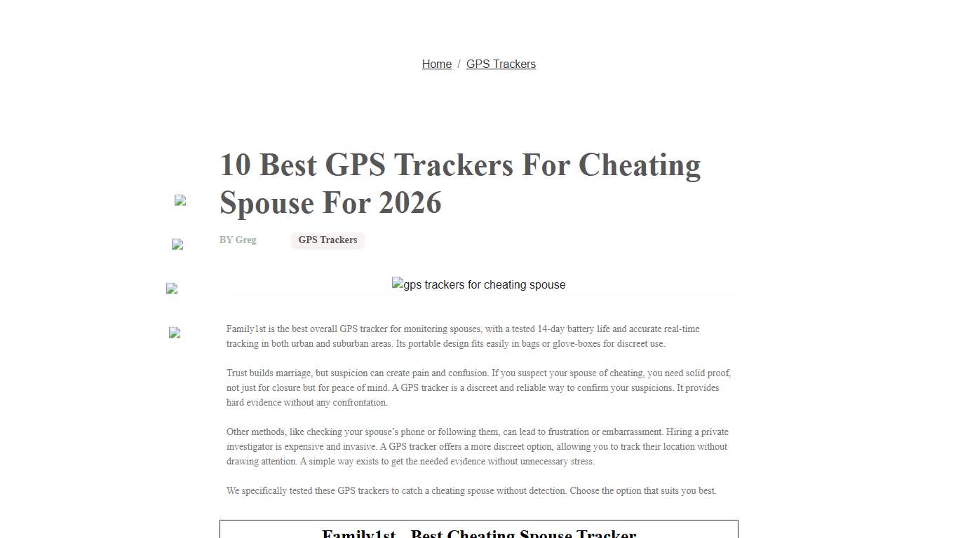 10 Best GPS Trackers For Cheating Spouse For 2026 | Family1st